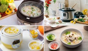Nấu cháo bằng nồi cơm điện đơn giản tại nhà